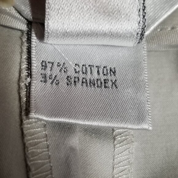 Talbots Collection 8 Petite Taupe Chino Trouser Straight Leg Pants 29x25.5 Ankle - Picture 8 of 9